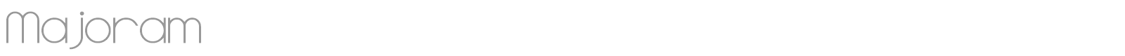 Majoram font preview